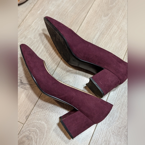 Nine west purple block heels - Picture 3 of 6